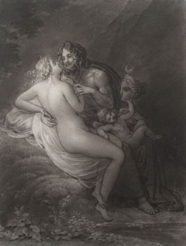 Jupiter And Callistio by Anne-Louis Girodet de Roussy-Trioson
